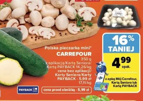 Pieczarka mini polska Carrefour