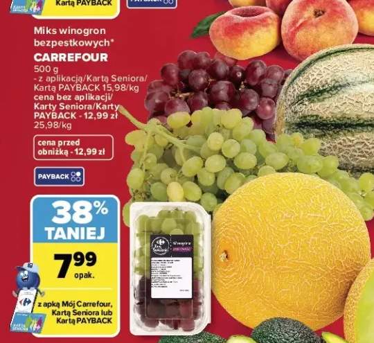 Miks winogron bezpestkowych Carrefour