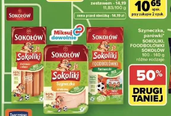 Parówki SOKOLIKI SOKOŁÓW