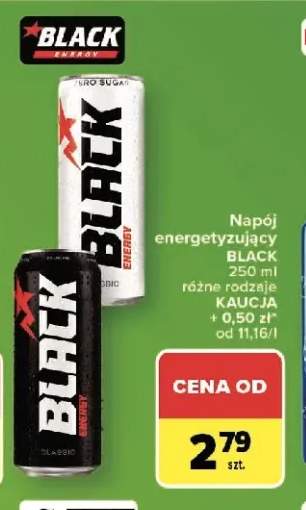 Napój energetyzujący BLACK