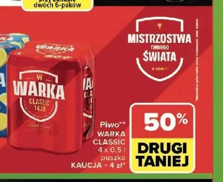 Piwo Warka Classic 4-pak 500ml