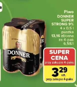 Piwo Donner Premium Super Strong 9%