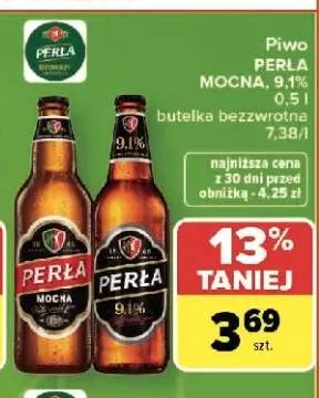 Piwo Perła Mocna 9,1% butelka bezzwrotna