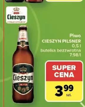 Piwo Cieszyn Pilsner butelka bezzwrotna