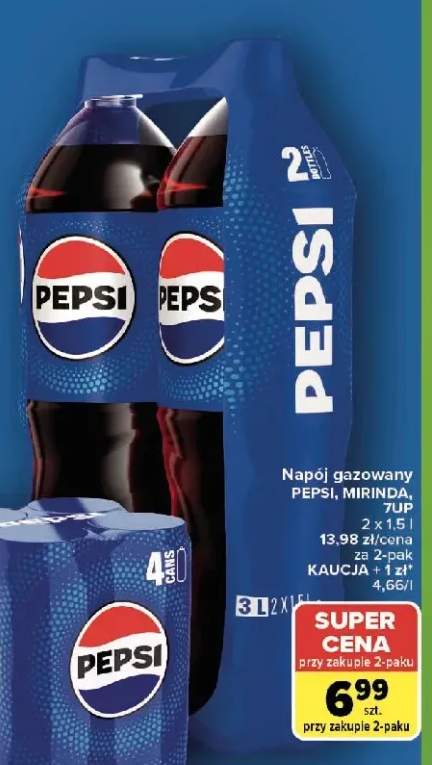 Napój gazowany Pepsi 2-pak 1,5l