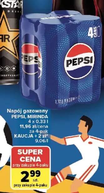 Napój gazowany Pepsi 4-pak 0,33l