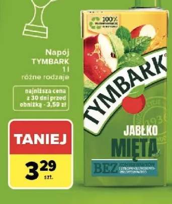Napój jabłko mięta Tymbark