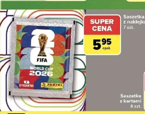 Saszetka z naklejkami PANINI 7szt.