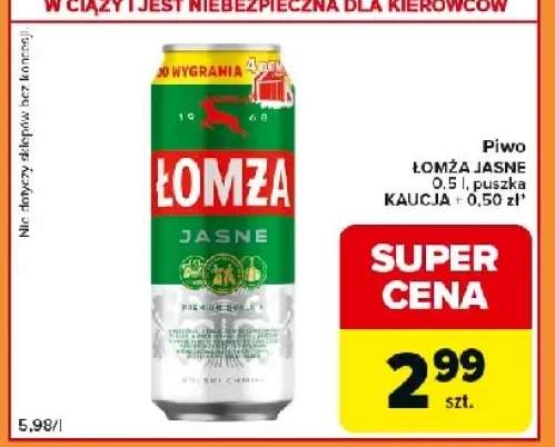 Piwo Łomża Jasne puszka