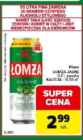 Piwo Łomża Jasne puszka