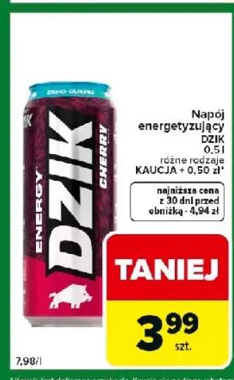 Napój energetyzujący Dzik