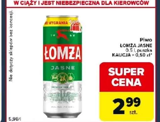 Piwo Łomża Jasne 0,5l