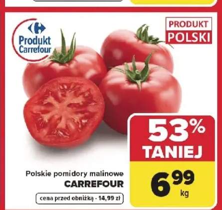 Polskie pomidory malinowe Carrefour