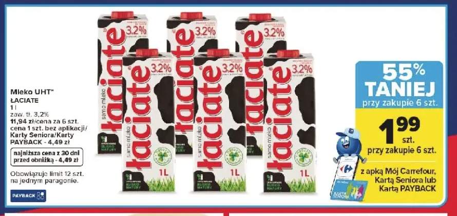 Mleko UHT Łaciate 3,2%