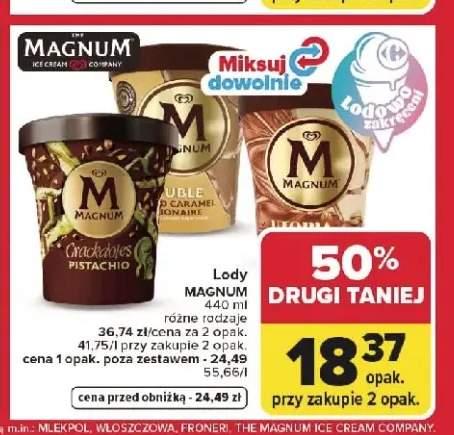 Lody Magnum Double Caramel Billionaire