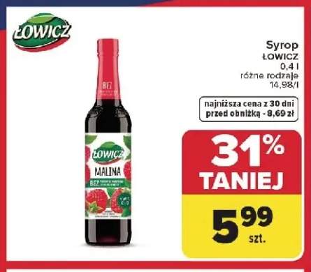 Syrop Łowicz Malina