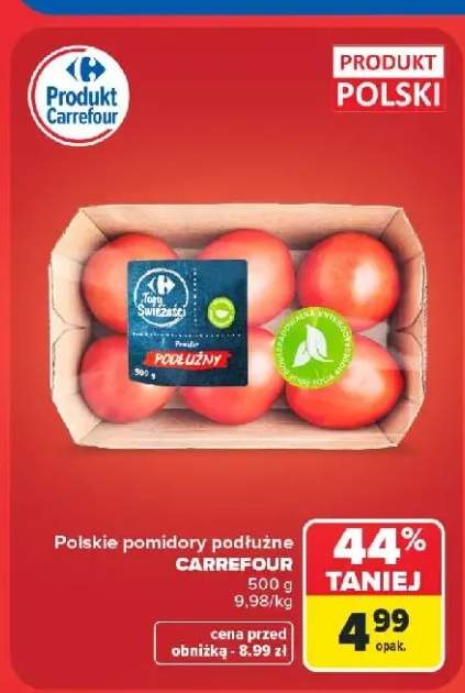 Pomidory podłużne Carrefour polskie