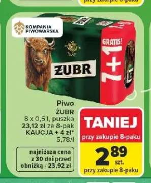 Piwo Żubr 8-pak 500 ml
