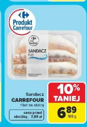 Sandacz filet ze skórą Carrefour