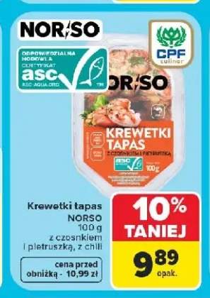 Krewetki tapas Norso z chili