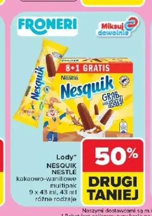 Lody Nesquik Nestlé 9-pak