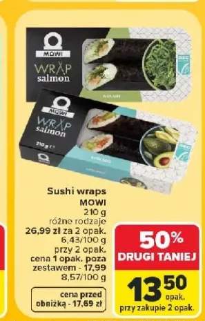 Sushi wraps Avocado Mowi