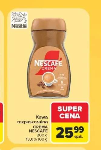 Kawa rozpuszczalna Nescafé Crema