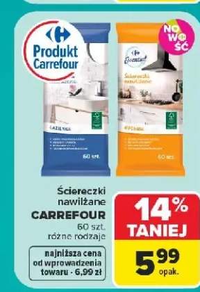 Ściereczki nawilżane Carrefour