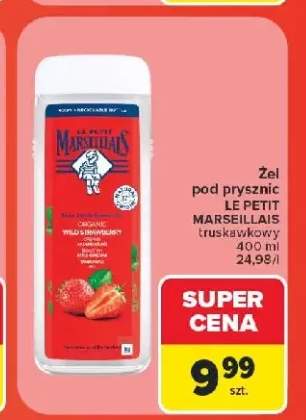 Żel pod prysznic Le Petit Marseillais truskawkowy