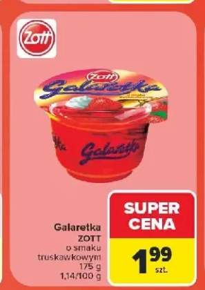 Galaretka Zott o smaku truskawkowym