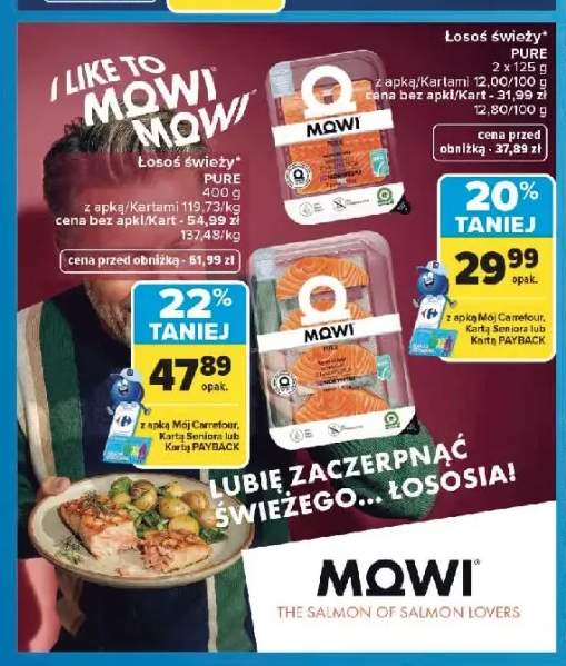 Łosoś świeży Pure Mowi 2-pak