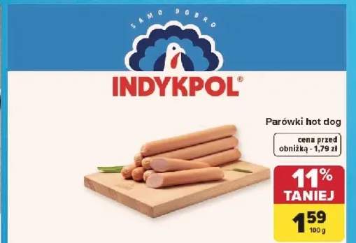 Parówki hot dog Indykpol