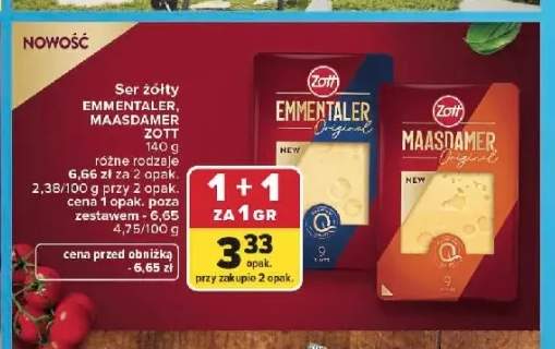 Ser żółty Emmentaler Zott
