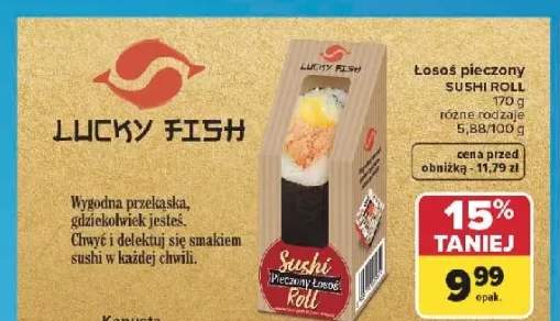 Sushi Roll z łososiem pieczonym Lucky Fish
