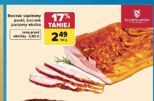 Boczek wędzony paski Stanisławów