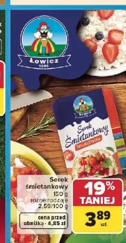 Serek śmietankowy bruschetta Łowicz