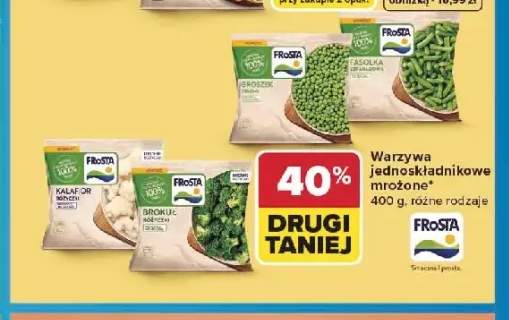 Warzywa jednoskładnikowe mrożone Frosta Brokuł różyczki