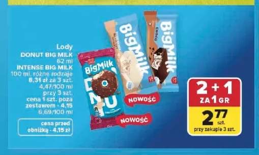 Lody Big Milk Intense Choco