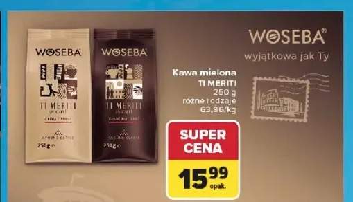 Kawa mielona Woseba Ti Meriti Crema e Aroma