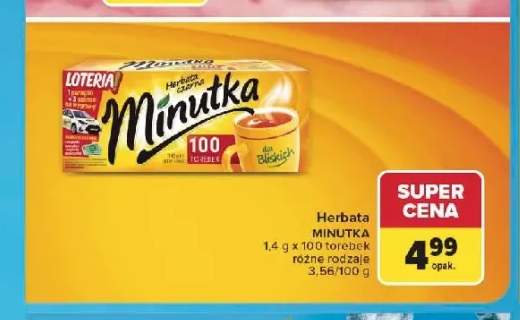 Herbata czarna Minutka 100-pak