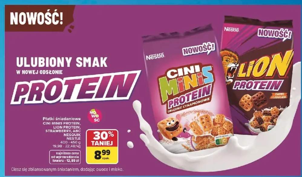 Płatki śniadaniowe Nestlé Lion Protein