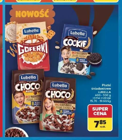 Płatki śniadaniowe Lubella Goferki