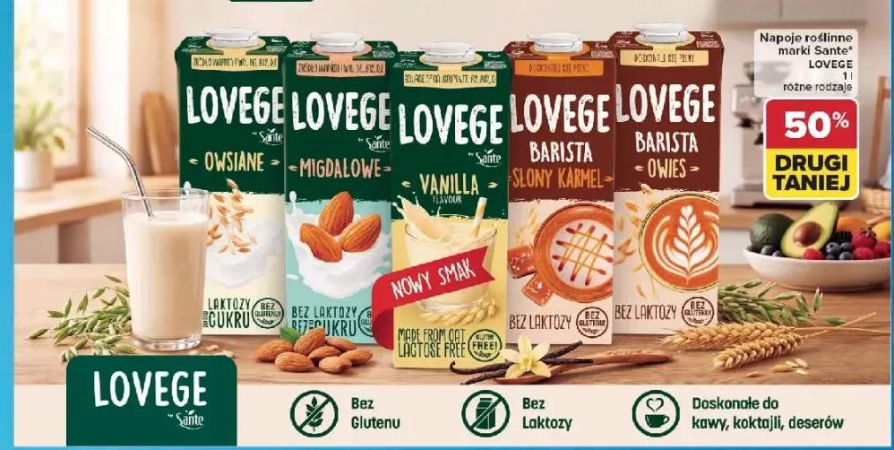 Napój Barista o smaku słonego karmelu Lovege Sante