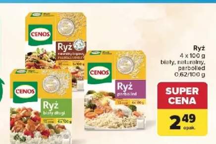 Ryż biały długi Cenos 4-pak 100 g