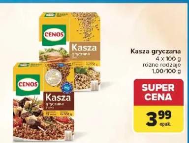 Kasza gryczana prażona Cenos 4-pak 100 g