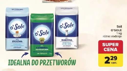 Sól warzona jodowana O'Sole 1 kg