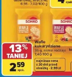 Wafle kukurydziane Sonko