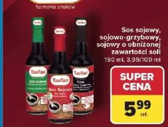 Sos sojowy o obniżonej zawartości soli TaoTao