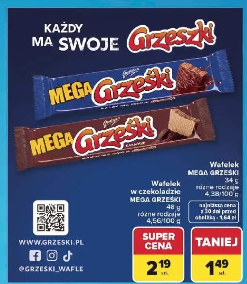 Wafelek Mega Grześki