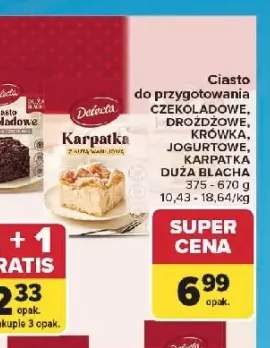 Ciasto czekoladowe Delecta